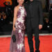 Stepping out: Hanne Jacobsen and husband Mads Mikkelsen on the red carpet for 'The Last Viking' during the Venice Film Festival
