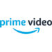 The words "Prime Video" are written in the centre of a white screen with a curved arrow in the shape of a smile underneath.