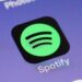 Spotify logo on an iPhone