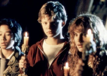 Warner Bros./courtesy Everett Ke Huy Quan, Martha Plimpton, and Kerri Green in 'The Goonies'
