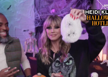 discussion about halloween crafts during a live stream event