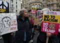 Thousands fill London streets to protest Trump visit