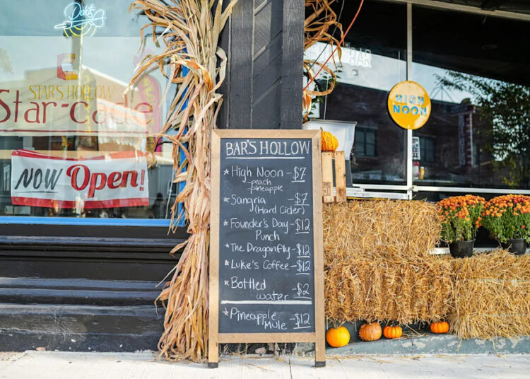Destination Stars Hollow takes over downtown Brighton, transforming the city’s restaurants and stores into locations from the fictional town of Star’s Hollow from the TV show Gilmore Girls in Brighton on Saturday, Sept. 20, 2025.