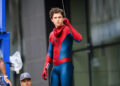 Tom Holland is seen on the set of 'Spider-Man: Brand New Day'.<p><a href="https://www.gettyimages.com/detail/news-photo/tom-holland-is-seen-on-the-set-of-spider-man-brand-new-day-news-photo/2227870479" rel="nofollow noopener" target="_blank" data-ylk="slk:MEGA&sol;GC Images;elm:context_link;itc:0;sec:content-canvas" class="link ">MEGA&sol;GC Images</a></p>