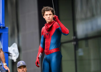Tom Holland is seen on the set of 'Spider-Man: Brand New Day'.<p><a href="https://www.gettyimages.com/detail/news-photo/tom-holland-is-seen-on-the-set-of-spider-man-brand-new-day-news-photo/2227870479" rel="nofollow noopener" target="_blank" data-ylk="slk:MEGA&sol;GC Images;elm:context_link;itc:0;sec:content-canvas" class="link ">MEGA&sol;GC Images</a></p>