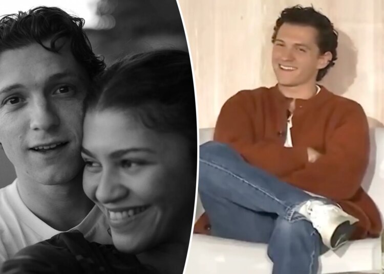 Tom Holland corrects reporter who calls Zendaya his girlfriend