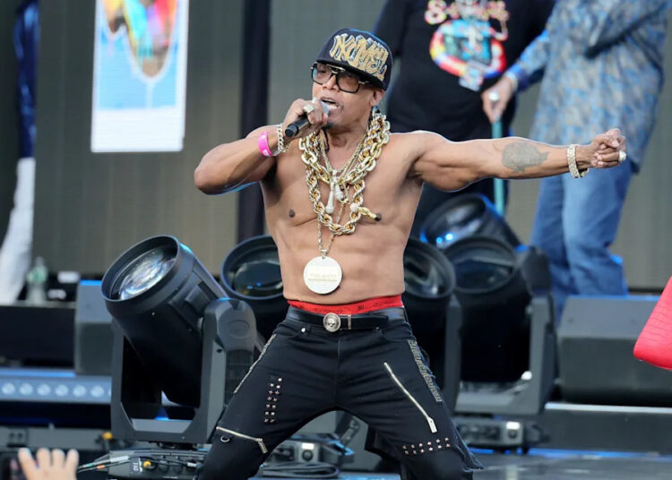 Melle Mel of the Furious Five performs onstage during Hip Hop 50 Live at Yankee Stadium on August 11, 2023 in New York City.