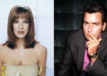 Tori Spelling and Charlie Sheen