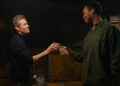 Willam Dafoe and Corey Hawkins in 'The Man In My Basement' (Courtesy of Andscape)