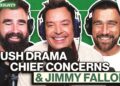 Travis on Crucial Drop, Jason's Tired of Talkin' Tush & Fightin' Grandma with Jimmy Fallon | Ep 154 - YouTube