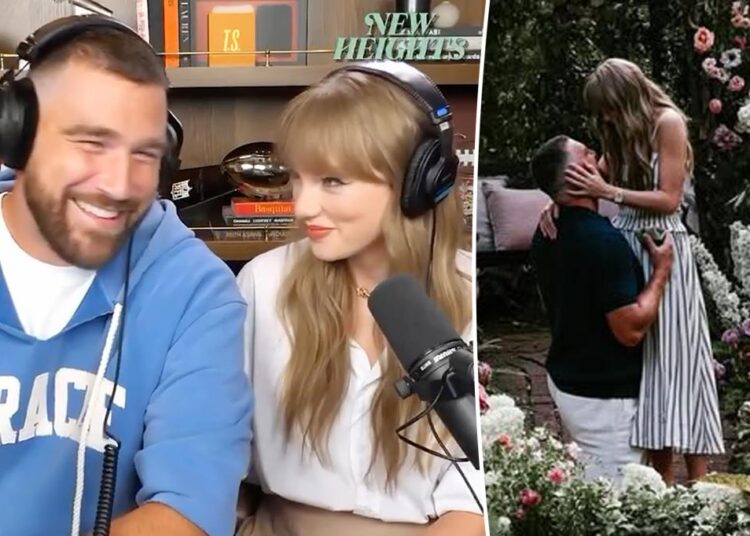 Travis Kelce secretly set up Taylor Swift proposal while they were filming 'New Heights' podcast together