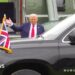 Trump lands at Chequers to meet Starmer for talks after saying goodbye to King - watch live
