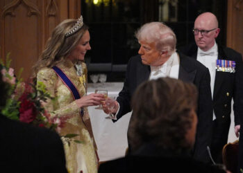Trump state visit - live: US president lavishes praise on 'radiant and healthy' Kate in banquet speech