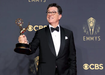 Two months after cancellation, ‘The Late Show with Stephen Colbert’ wins Best Talk Series Emmy for the first time