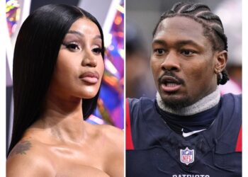 Cardi B and New England Patriots wide receiver Stefon Diggs (AP)