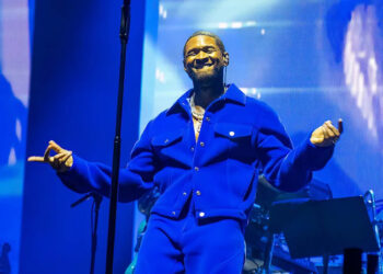 Usher performs during the 2023 Dreamville Festival at Dorothea Dix Park