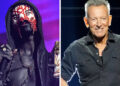 Sleep Token onstage in 2023, and Bruce Springsteen onstage in 2024.