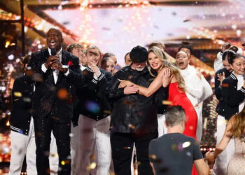 Trae Patton/NBC Terry Crews, Richard Goodall and Heidi Klum