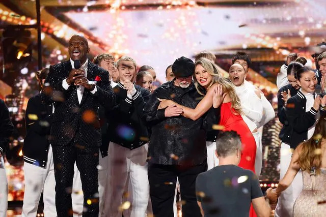 Trae Patton/NBC Terry Crews, Richard Goodall and Heidi Klum