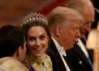 PA Media Princess of Wales and President Trump at the state banquet