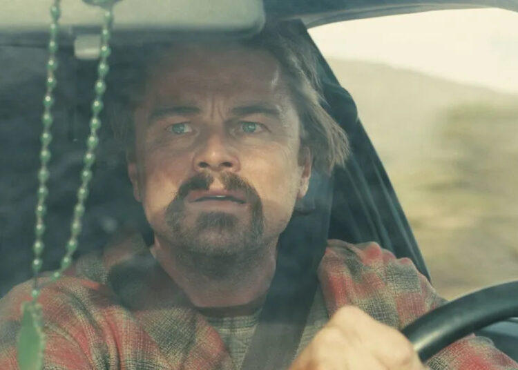 Leonardo DiCaprio as Bob in One Battle After Another.