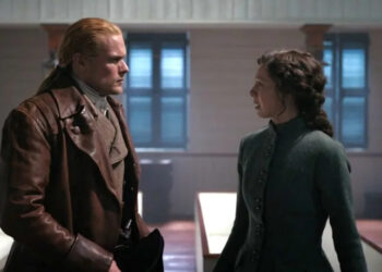 Sam Heughan and Caitriona Balfe in 'Outlander' Season 7 finale