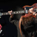 Greta Van Fleet's Jake Kiszka played a Gibson SG behind his head.