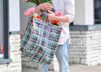 studio city, ca february 25: jeremy allen white is seen at a farmers market on february 25, 2024 in studio city, california. (photo by mega/gc images)