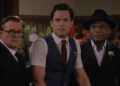 The three stars of Mid-Century Modern checking out a guy at a funeral.