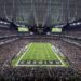 General view of the Las Vegas Raiders playing against the Los Angeles Chargers in an NFL game a ...