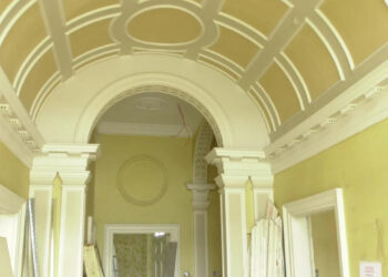 A 2001 photo of the entrance hall of Forest Lodge (PA Archive)