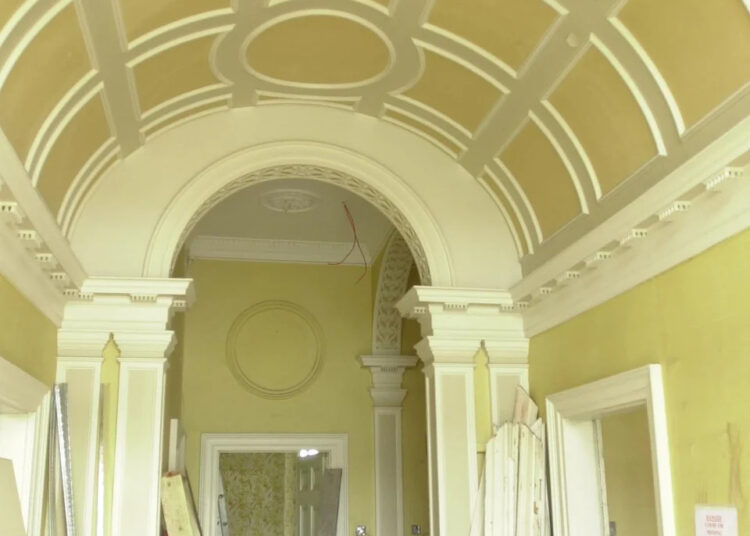 A 2001 photo of the entrance hall of Forest Lodge (PA Archive)