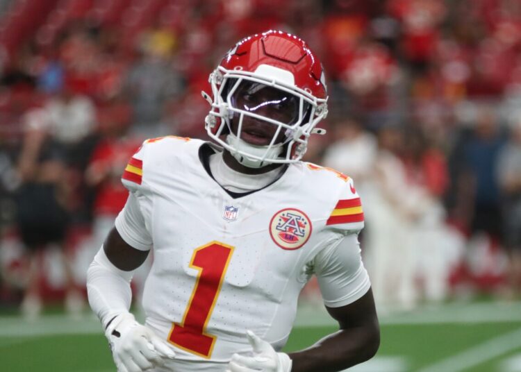 Xavier Worthy, Jalen Royals questionable for Chiefs-Giants