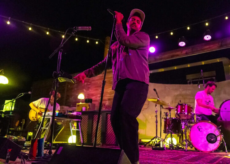 Young The Giant frontman Sameer Gadhia performs, "Islands," at Pappy & Harriet's in Pioneertown, Calif., Wednesday, Sept. 10, 2025.
