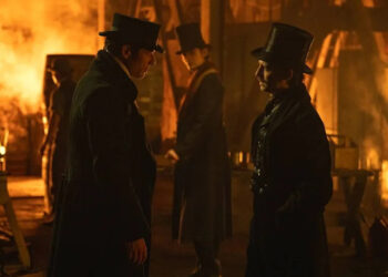 James Norton, Anthony Boyle and Louis Partridge in Netflix's House of Guinness.