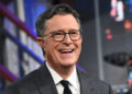 Stephen Colbert hosting CBS' The Late Show.
