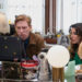 Domhnall Gleeson as Ned, Sabrina Impacciatore as Esmeralda in 'The Paper'
