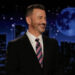 This image released by Disney shows Jimmy Kimmel hosting his late night show “Jimmy Kimmel Live!” in Los Angeles on Tuesday, Sept. 23, 2025. (Randy Holmes/Disney via AP)