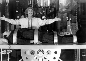 Peter Boyle and Gene Wilder in 'Young Frankenstein'