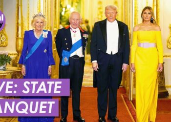 LIVE: King Charles Hosts State Banquet for President Trump at Windsor