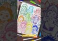🪷9 roop of maa Durga￼ doodle art✨ Navratri special drawing #Shorts #trending