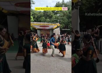 Artists performing Kolatam at Alipiri