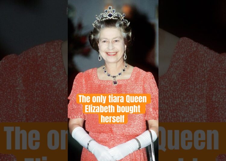 The only tiara Queen Elizabeth bought herself #royal #queenelizabeth
