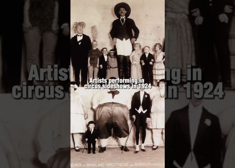Artists performing in circus sideshows in 1924 #history #by #art