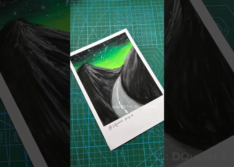 Cara gambar pemandangan Jalan pakai Oil pastel untuk PEMULA😍 #art #drawing #drawingtutorial