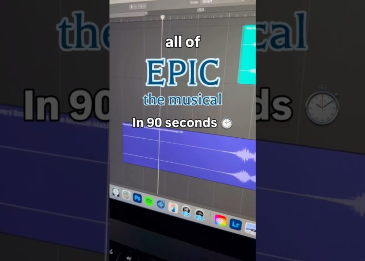 EVERY SONG from Epic The Musical in 90 seconds 🎶