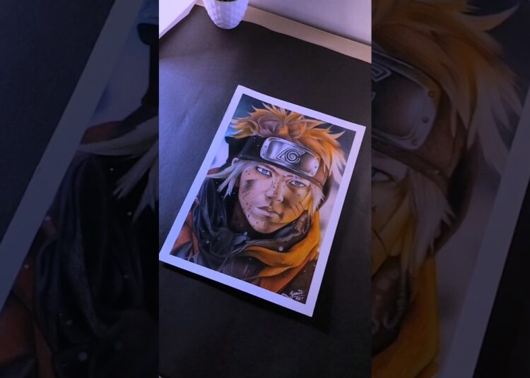Naruto Drawing 🔥#shorts #youtubeshorts #shortsart #art #artist #drawing #naruto #anime #garvit