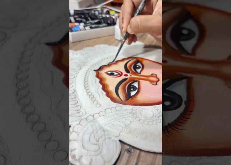 #matarani #painting #navratri #maa #godess #durga #durgapuja #bangali #artshorts #art #face #shorts