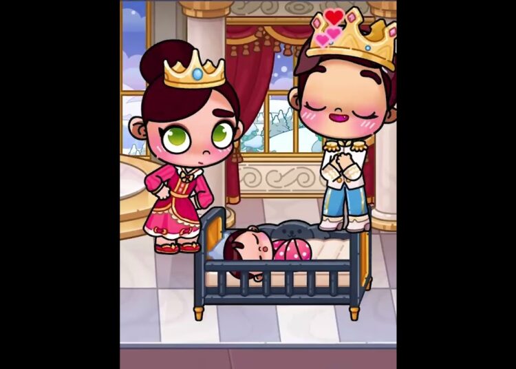 She exchanged the baby in the royal family 😱👑 #avatarworld #tocaboca