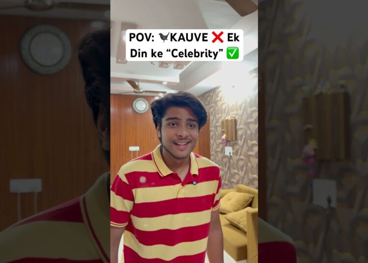 POV: Ek Din ke “CELEBRITY”🐦‍⬛😂 | #krishnakakran #shorts #shortfeed #comedyvideo #funny #relatable